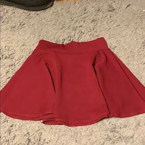 Maroon Skater Skirt